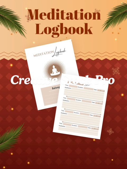 Free Editable Meditation Logbook