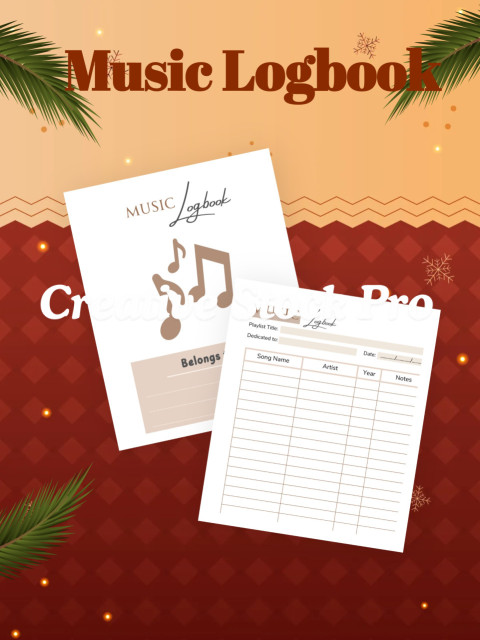 Free Editable Music Logbook