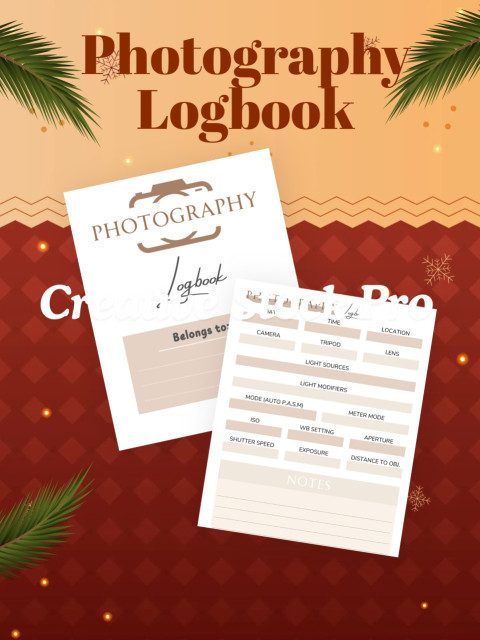 Editable Photography Logbook